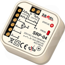 SRP-04 230VAC Sterownik rolet dopuszkowy przewodowy