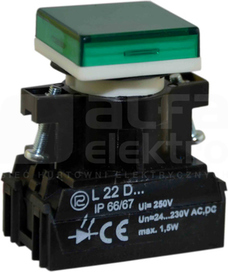 L22Kz 24V zielony Lampka sygnalizacyjna