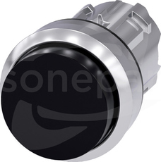 SIRIUS ACT 22mm z samop.czarny Przycisk wystający metal