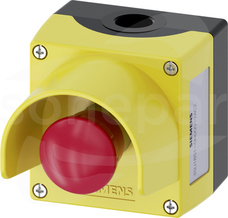 SIRIUS ACT 22mm czerwony/żółty Przycisk awaryjny w obudowie