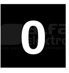 80TQ18 0 czarna TABLICZKA OPISOWA PRZYCISKU