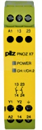 PNOZ X7 110VAC 2n/o Przekaźnik bezpieczeństwa wył.aw/drzwi och/kurt.św