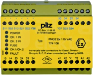 PNOZ EX 115VAC 3n/o 1n/c FM/USA Przekaźnik bezpieczeństwa wył.aw/drzwi och/kurt.św