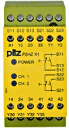 P2HZ X1 26VDC 3n/o 1n/c Przekaźnik bezpieczeństwa kontrola dwuręczna