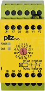 PZA 3/230VAC 1n/o 2n/c Przekaźnik bezpieczeństwa nadzór czasowy