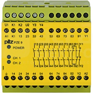 PZE 9 48VAC 8n/o 1n/c Przekaźnik bezpieczeństwa rozszerzenie styków