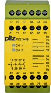 PZE X4V8 24VDC 4n/o Przekaźnik bezpieczeństwa rozszerzenie styków