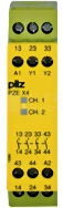 PZE X4 24VDC 4n/o Przekaźnik bezpieczeństwa rozszerzenie styków
