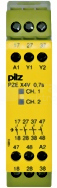 PZE X4V 0,7/24VDC 4n/o fix Przekaźnik bezpieczeństwa rozszerzenie styków