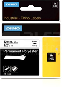 RHINO POLIESTR.TRWAŁA BIAŁA TAŚMA 12mm*5,5mb S0718210