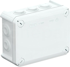 T100 biała IP66 z dławikami Puszka natynkowa 150x116x67