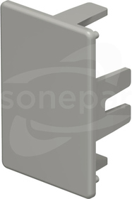 WDK HE30045GR (60X60mm) Końcówka kanału szary