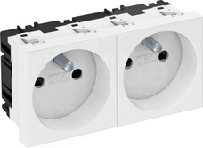 STD-F0 RW2 biały GNIAZDO 2x2P+Z