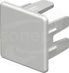 WDK HE25025RW (25x25mm) Końcówka kanału cz.biały