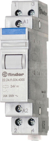 22.24.9.024.4000 2P 24VDC Przekaźnik modułowy mocy