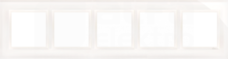SIMON54 biała perła Ramka pięciokrotna