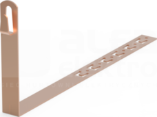 10.2/Z CU miedź (z zaczepami) UCHWYT KĄTOWY L-330