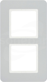 Q.7 aluminium aksamit lakierowany Ramka 2-krotna