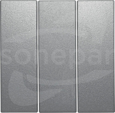 B.1/B.7 GLAS aluminium Klawisz 3x