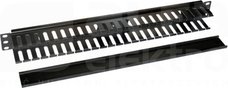 1U typ 900-004 RAL 9005 Prowadnica kabli