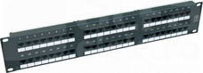 UTP kat.5e 48 portów czarny Panel krosowy z pokrywą,