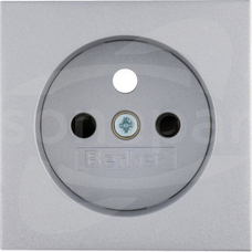 B.KWADRAT/B.7 alu mat lak. Płytka czoł.do gn.z uziem.z przysł.styk.