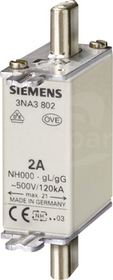 SENTRON NH000 2A 500V gG Wkładka bezpiecznikowa