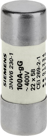 SENTRON 22x58 mm 100 A gG 500VAC Wkładka bezpiecznikowa