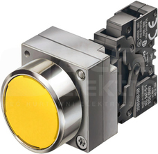 SIRIUS 22mm 1NC czerwony Przycisk sterowniczy płaski