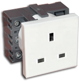 45x45 biały Gniazdo elektryczne
