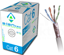 FTP 4x2x26/7AWG kat.6 PVC szary (305m) Przewód teleinformatyczny