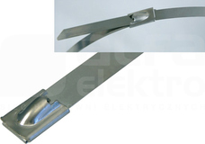 SS316 360x4,5mm (100szt) Opaska stalowa z zamkiem kulkowym