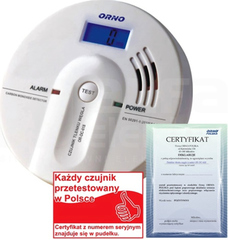 OR-DC-618-TEST 3xAA TEST Czujnik tlenku węgla bateryjny