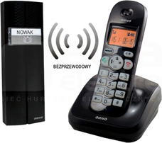 OR-DOM-CL-910/B czarny Tele-domofon bezprzewodowy PORTA