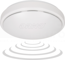 OR-PL-376WLXMM4 16W biały Plafon VEGA LED 3 PMMA z czuj.