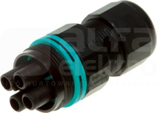THB.387.B5A 5P IP66/68 17,5A 450VAC.PAK Złączka hermetyczna gniazdo 5P max.1,5mm2