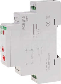 PCR513 0,1sek-24h 1P 24VACDC PRZEKAŹNIK CZASOWY REWERS.