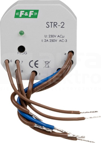 STR-2 230VAC do puszki 60mm STEROWNIK ROLET 1-PRZYC.