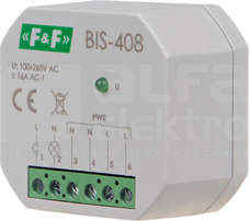BIS-408 1Z 16A FI60 100-265VAC PRZEKAŹNIK BISTABILNY