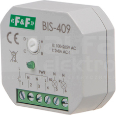 BIS-409 2x(1xNO)/2x(<8A) 100-265VAC PRZEKAŹNIK BISTABILNY