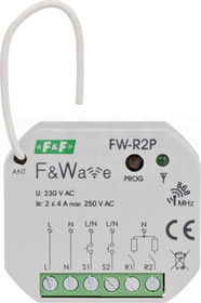 FW-R2P PDT 85-265VAC/DC Przekaźnik bistabilny radiowy podwójny