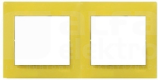 VALENA fresh yellow Ramka podwójna pozioma
