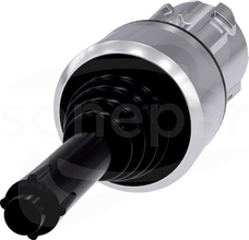 SIRIUS ACT JOYSTIC 22mm O-I-II-III czarny Przełącznik z kluczem OMR metal