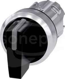 SIRIUS ACT 22mm I-O-II czarny Przełącznik z możl.podśw.metal