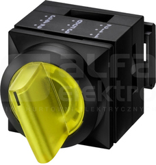 SIRIUS 26x26mm O-I żółty Pokrętło podświetlane