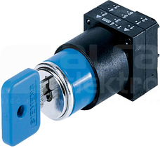 SIRIUS 22mm I-O-II niebieski Zamek OMR