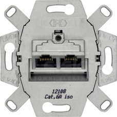 MECH. GNIAZDA 2XRJ45 kat.6A DELTA