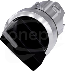 SIRIUS ACT 22mm O-I czarny Przełącznik z możl.podśw.metal