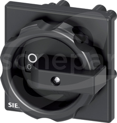 3LD3 66x66mm 22,5mm czarny Napęd obrotowy
