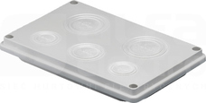 SV 250x160 RAL7032 IP55 Płyta kablowa kołnierzowa